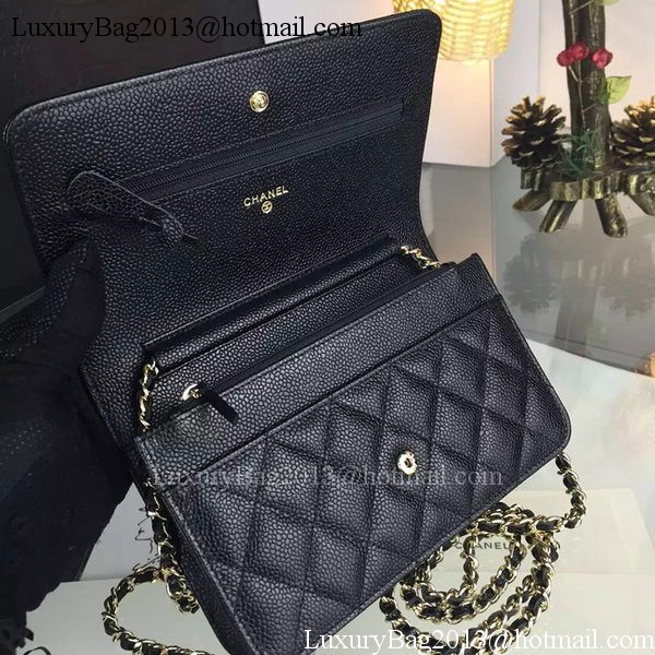 Chanel mini Flap Bag Cannage Pattern A8373 Black