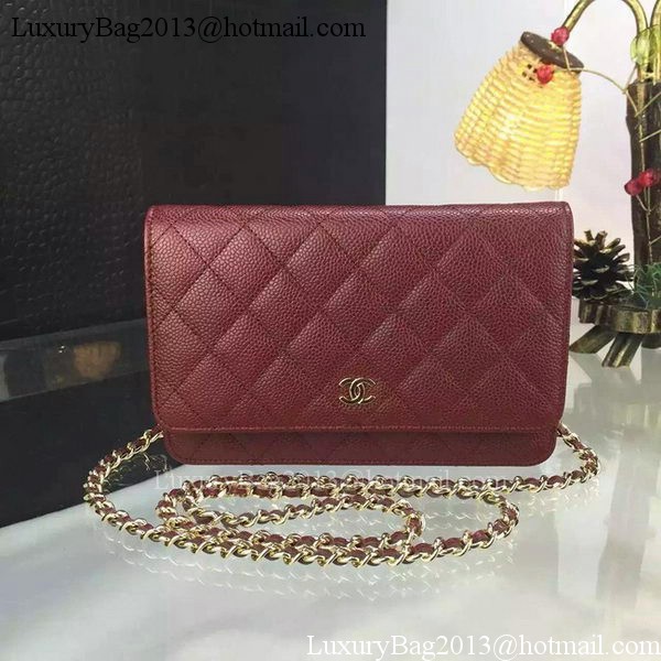 Chanel mini Flap Bag Cannage Pattern A8373 Burgundy