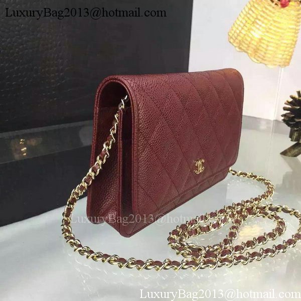 Chanel mini Flap Bag Cannage Pattern A8373 Burgundy