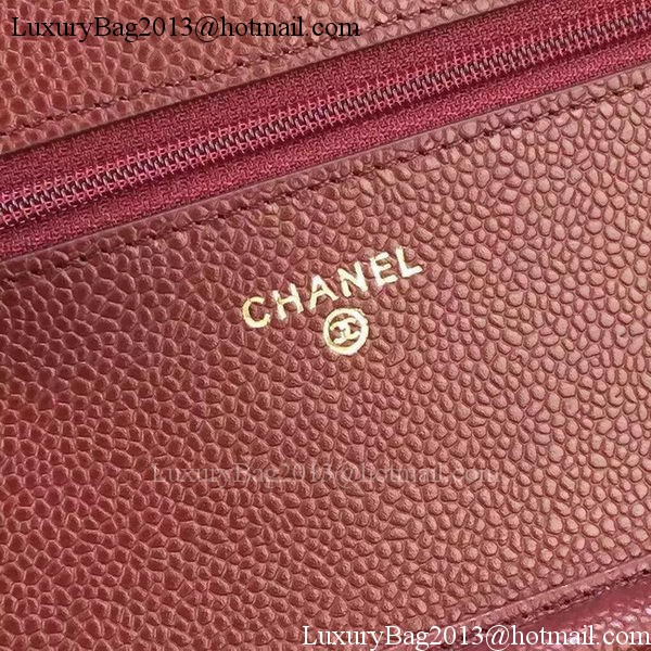 Chanel mini Flap Bag Cannage Pattern A8373 Burgundy