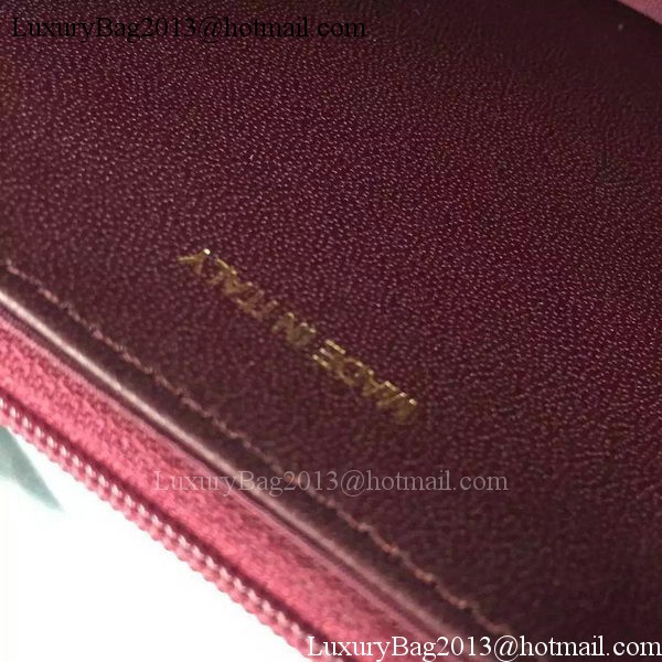 Chanel mini Flap Bag Cannage Pattern A8373 Burgundy