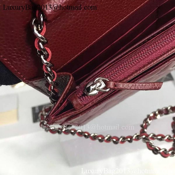 Chanel mini Flap Bag Cannage Pattern A8373 Burgundy