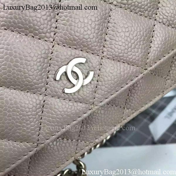 Chanel mini Flap Bag Cannage Pattern A8373 Grey