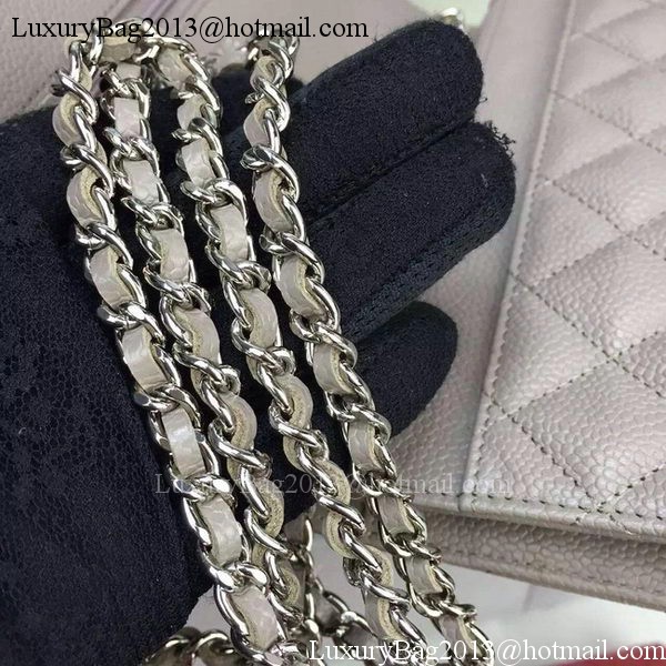 Chanel mini Flap Bag Cannage Pattern A8373 Grey