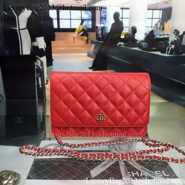 Chanel mini Flap Bag Cannage Pattern A8373 Red