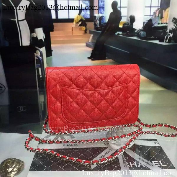 Chanel mini Flap Bag Cannage Pattern A8373 Red