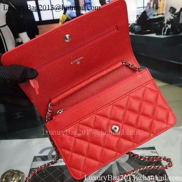 Chanel mini Flap Bag Cannage Pattern A8373 Red