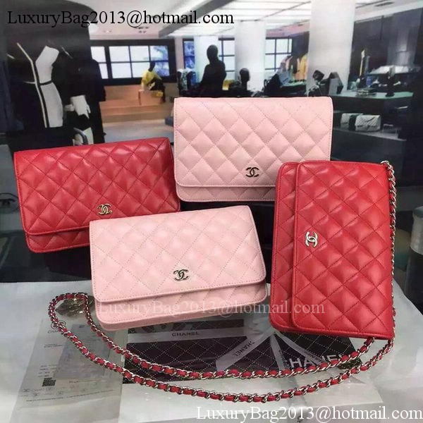 Chanel mini Flap Bag Cannage Pattern A8373 Red