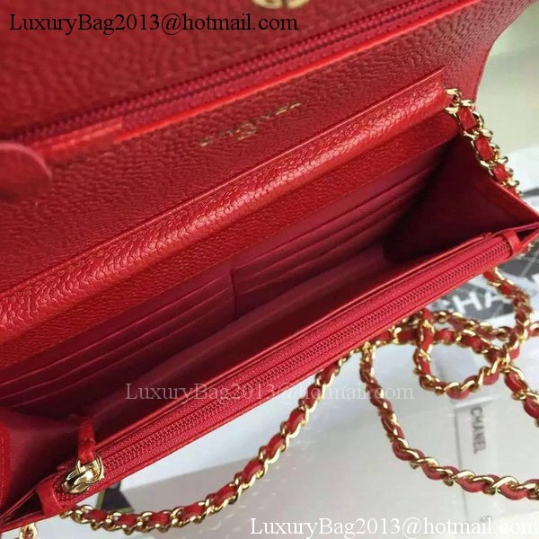 Chanel mini Flap Bag Cannage Pattern A8373 Red