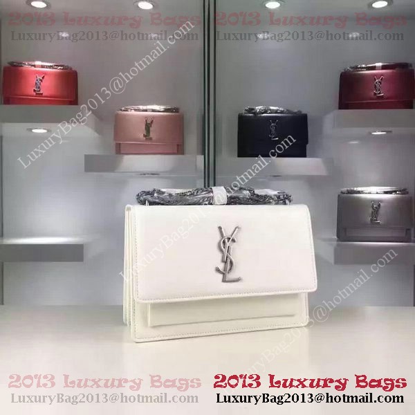 Yves Saint Laurent Cross-body Shoulder Bag Y8816 White