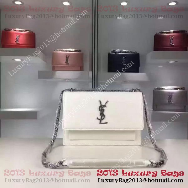 Yves Saint Laurent Cross-body Shoulder Bag Y8816 White