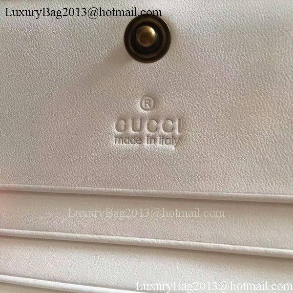 Gucci GG Marmont Card Case 443125 White