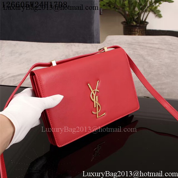 Yves Saint Laurent Monogramme Cross-body Shoulder Bag 126605 Red