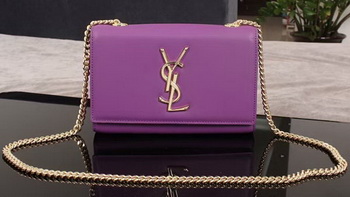 Yves Saint Laurent Monogramme Cross-body Shoulder Bag 1311228 Purple