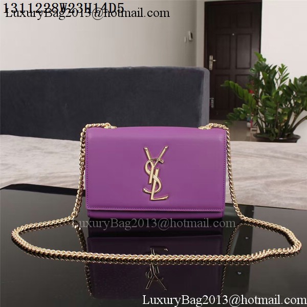 Yves Saint Laurent Monogramme Cross-body Shoulder Bag 1311228 Purple