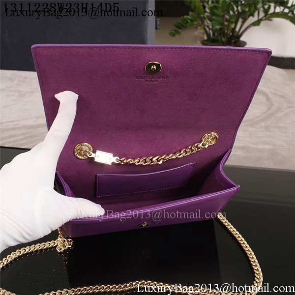 Yves Saint Laurent Monogramme Cross-body Shoulder Bag 1311228 Purple