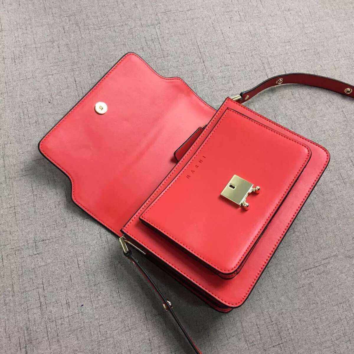 Miami Shoulder Bag Calfskin Leather M99766 Red