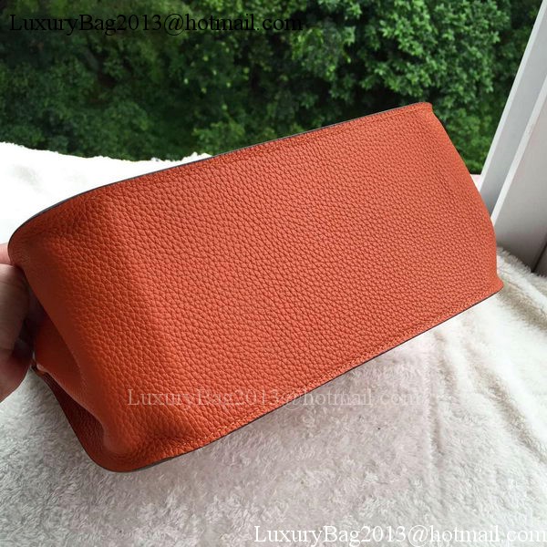 Hermes Jypsiere 31CM Shoulder Bag Calfskin Leather H0880 Orange