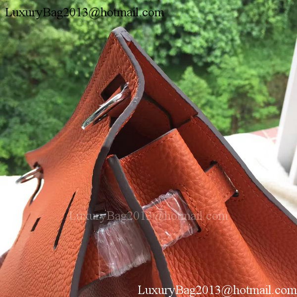 Hermes Jypsiere 31CM Shoulder Bag Calfskin Leather H0880 Orange