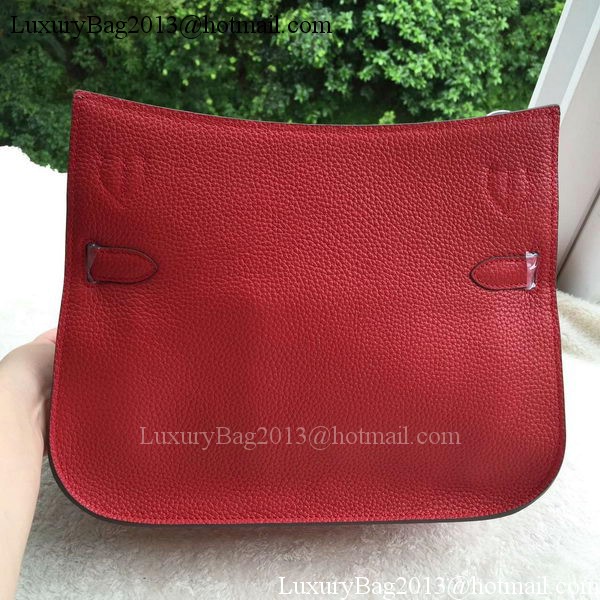 Hermes Jypsiere 31CM Shoulder Bag Calfskin Leather H0880 Red