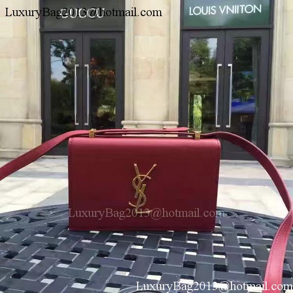 Yves Saint Laurent Cross-body Shoulder Bag Y26605 Wine