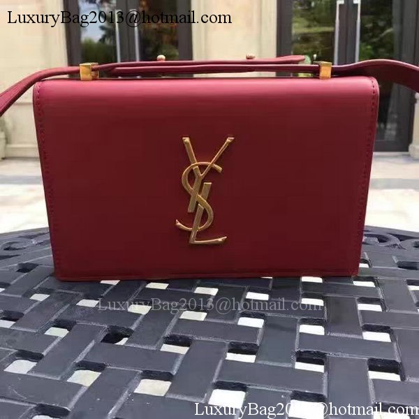 Yves Saint Laurent Cross-body Shoulder Bag Y26605 Wine