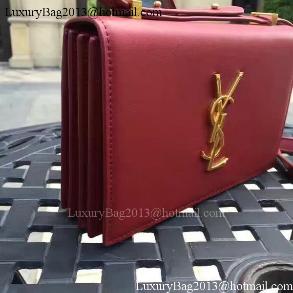 Yves Saint Laurent Cross-body Shoulder Bag Y26605 Wine