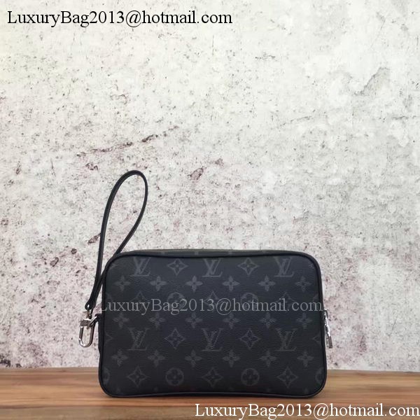 Louis Vuitton Monogram Eclipse Canvas KASAI CLUTCH M41664