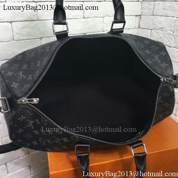 Louis Vuitton Monogram Eclipse Canvas KEEPALL 45 BANDOULIERE N40569