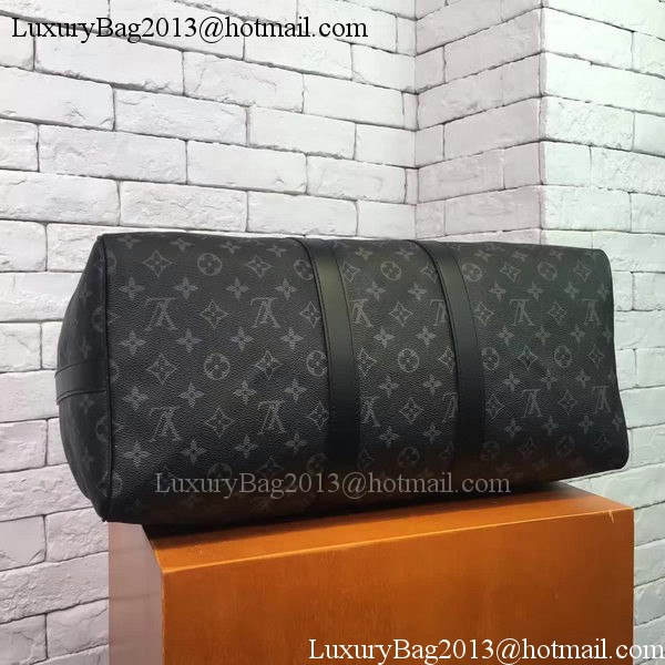 Louis Vuitton Monogram Eclipse Canvas KEEPALL 45 BANDOULIERE N40569