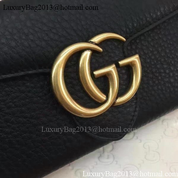 Gucci GG Marmont Continental Wallet 400586 Black