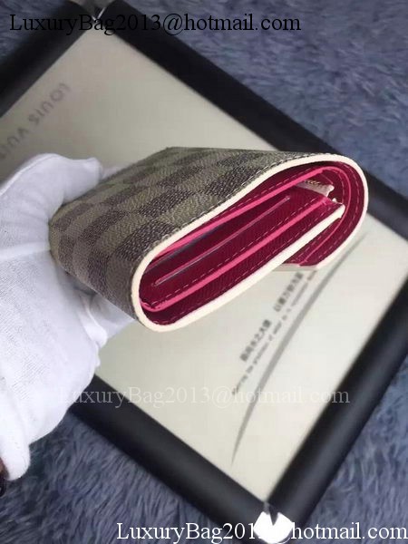 Louis Vuitton Damier Azur Canvas VICTORINE WALLET N58114 Red