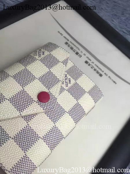 Louis Vuitton Damier Azur Canvas VICTORINE WALLET N58114 Red