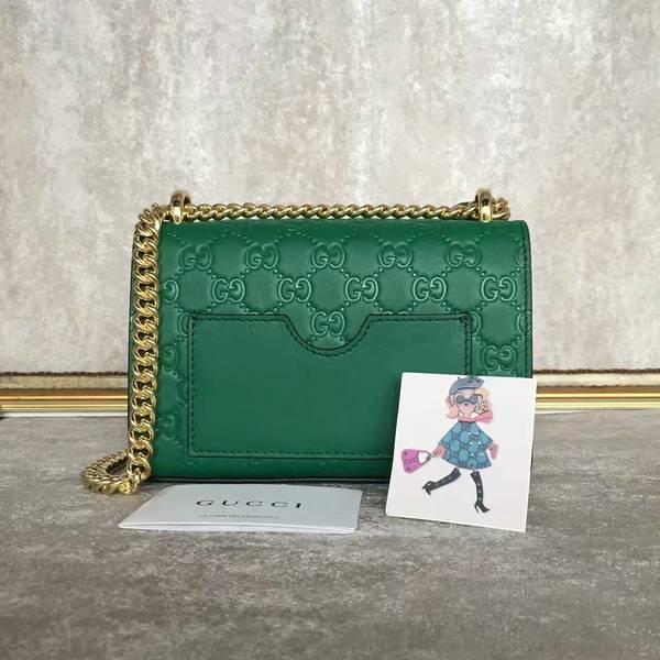 Gucci Padlock Gucci Signature Mini Shoulder Bag 409487A Green