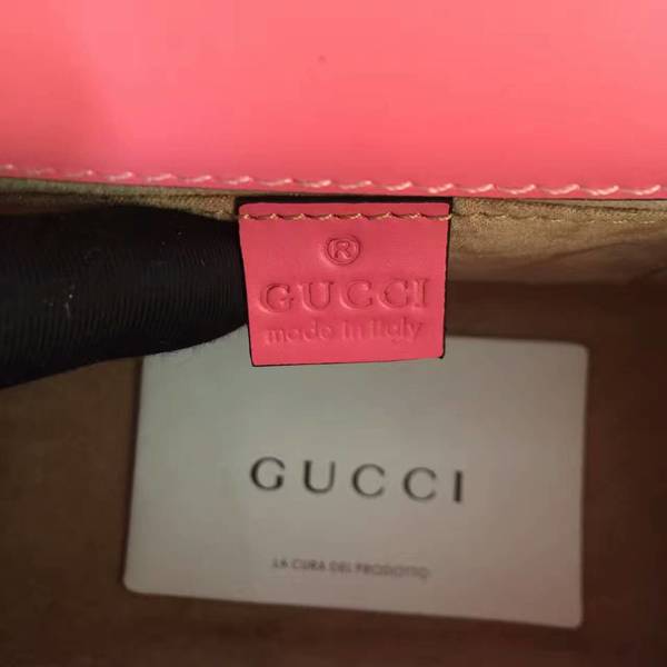 Gucci Padlock Gucci Signature Mini Shoulder Bag 409487A Pink