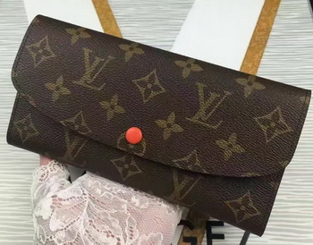 Louis Vuitton Monogram Canvas Emilie Wallet M60696 Orange