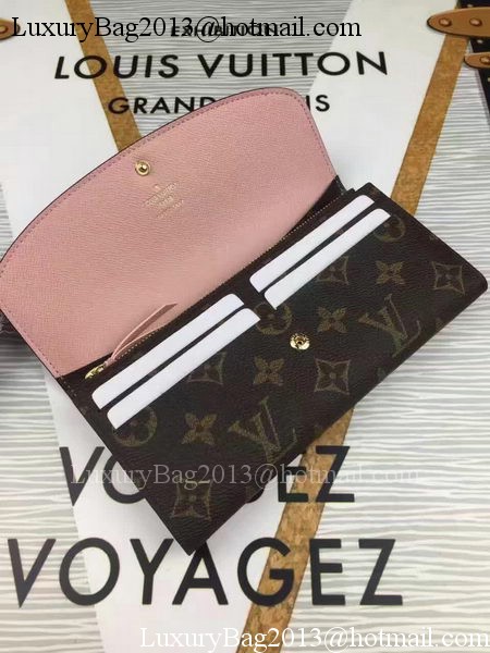 Louis Vuitton Monogram Canvas Emilie Wallet M60696 Pink