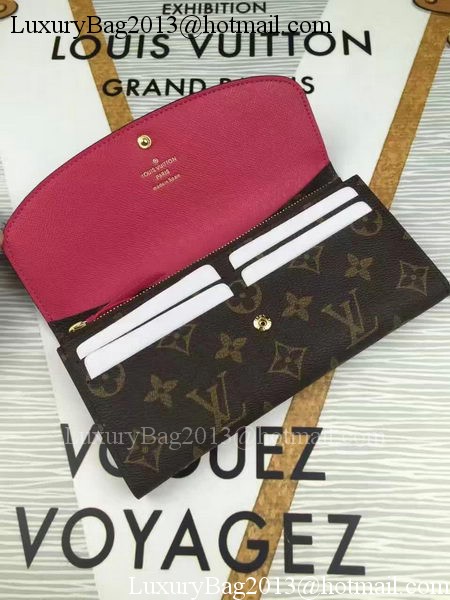 Louis Vuitton Monogram Canvas Emilie Wallet M60696 Rose