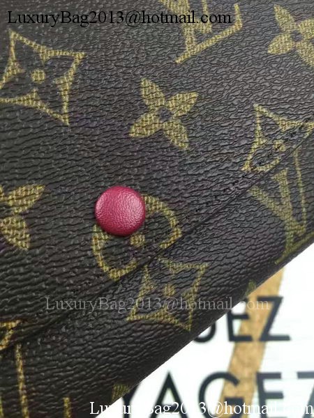 Louis Vuitton Monogram Canvas Emilie Wallet M60696 Wine