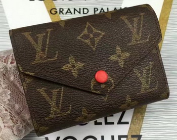 Louis Vuitton Monogram Canvas Victorine Wallet M62360 Red