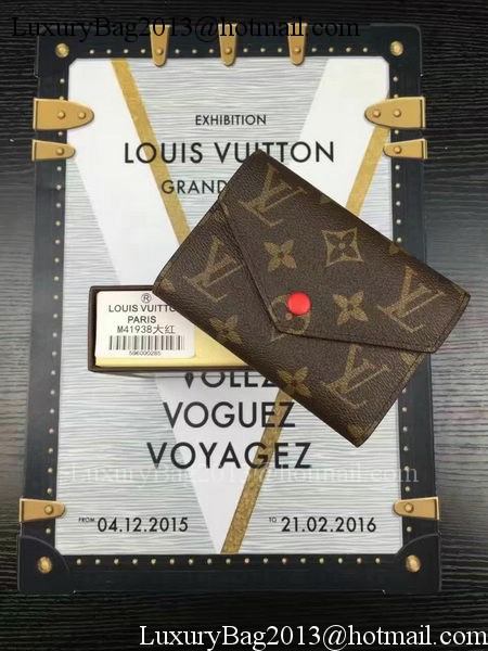 Louis Vuitton Monogram Canvas Victorine Wallet M62360 Red