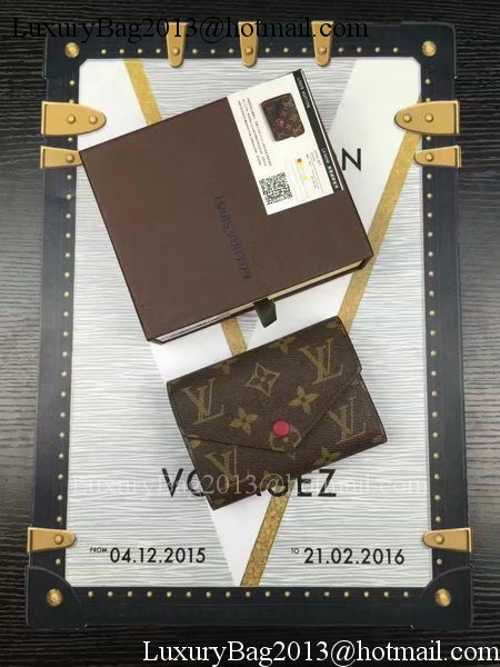 Louis Vuitton Monogram Canvas Victorine Wallet M62360 Wine