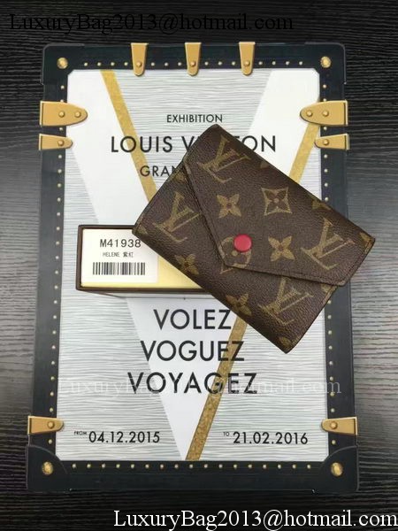 Louis Vuitton Monogram Canvas Victorine Wallet M62360 Wine