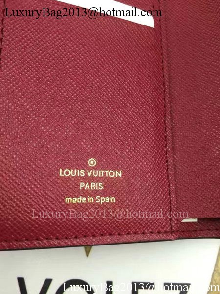 Louis Vuitton Monogram Canvas Victorine Wallet M62360 Wine