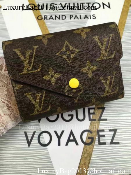 Louis Vuitton Monogram Canvas Victorine Wallet M62360 Yellow