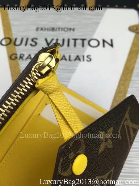 Louis Vuitton Monogram Canvas Victorine Wallet M62360 Yellow