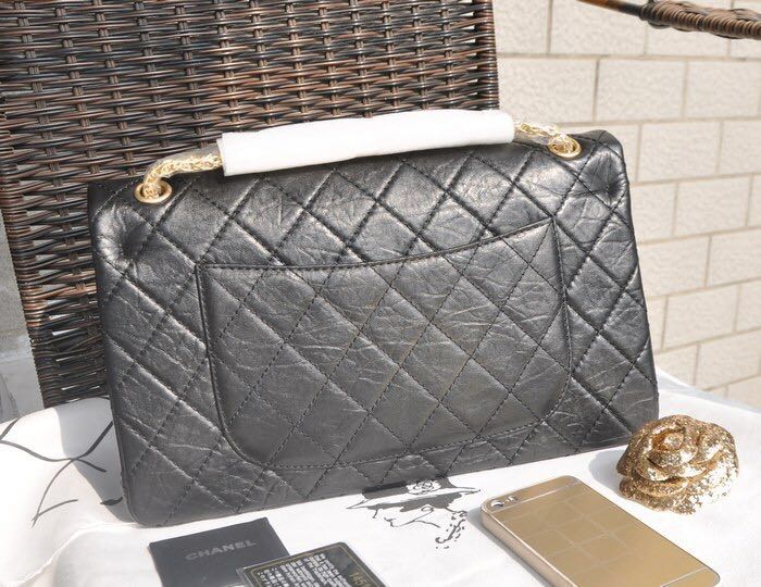 Chanel Sheepskin Leather Flap Bag 17222 Black