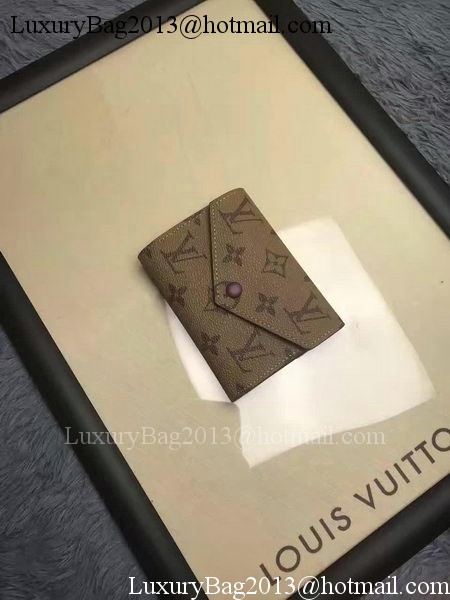 Louis Vuitton Victorine Wallet Monogram Canvas M62360 Wine