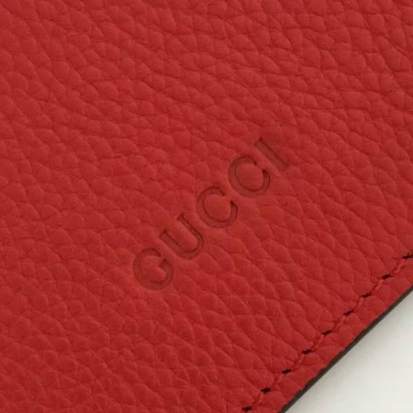 Gucci Now Bamboo Lichee Pattern Leather Top Handle Bag 448075 Red