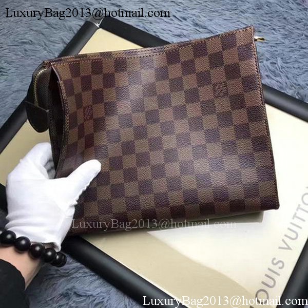 Louis Vuitton Damier Ebene Canvas TOILETRY POUCH 26 N47542